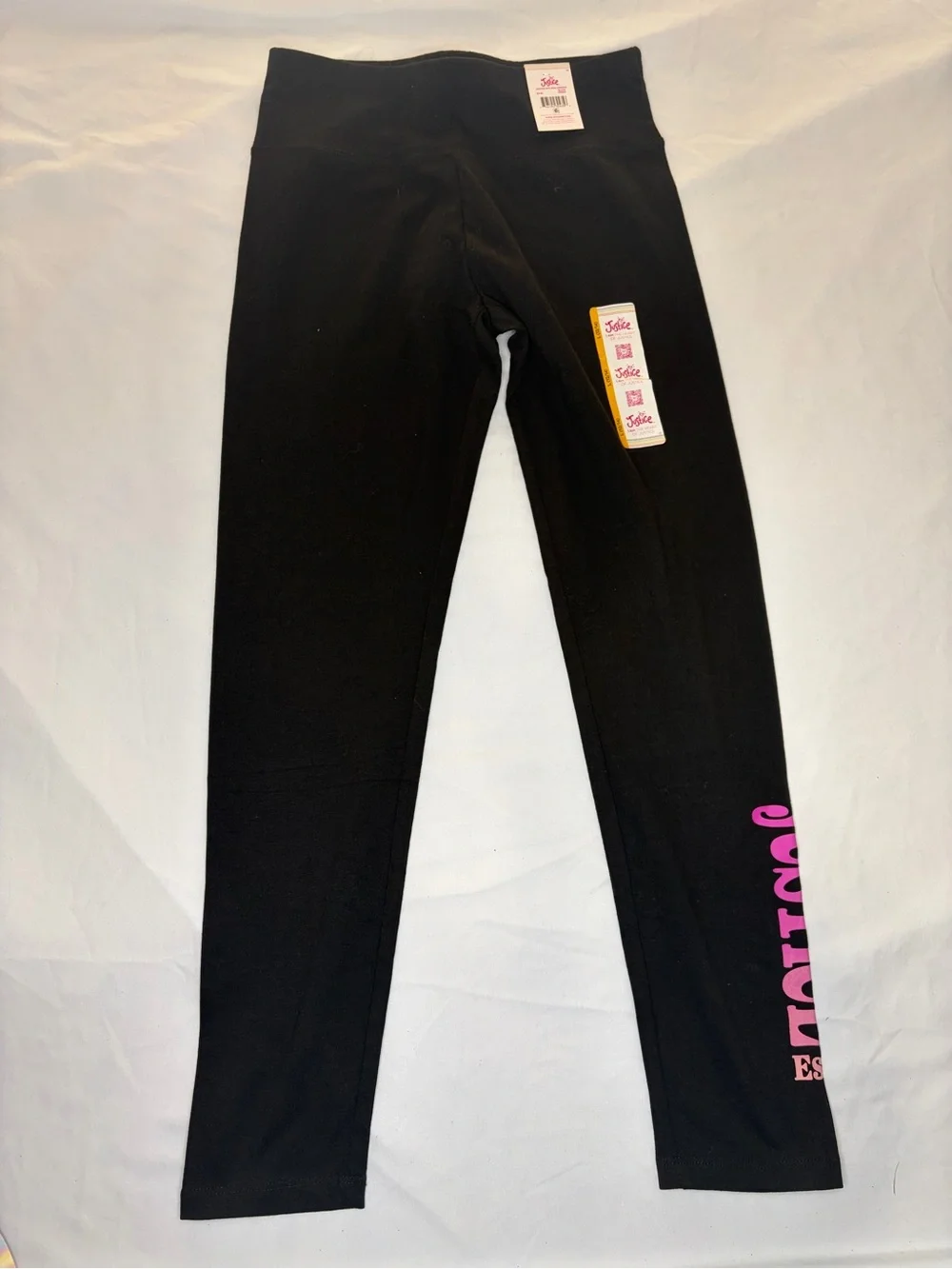 Lot of 3 Justice Girls' Tie-Dye, Gray & Black Leggings Size L 12/14 New